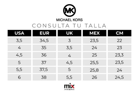 tallas michael kors